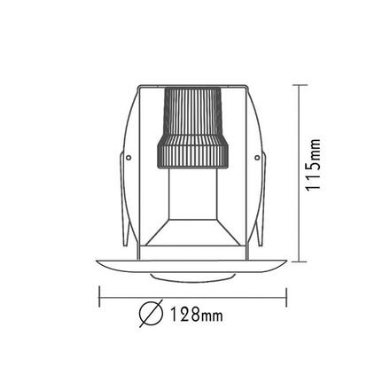 ACA Lighting zapuštěné svítidlo E27 R63 matná zlatá AC.045R63GM