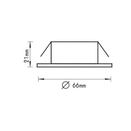 ACA Lighting zapuštěné nábytkové svítidlo 12V G4 20W zlatá AC.045XFPG