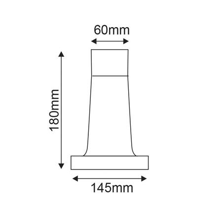 ACA Lighting plastová noha pro svítidla ACA SPHERES 18CM AC.28022