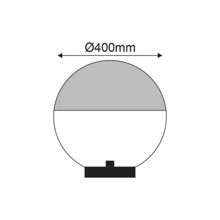 ACA Lighting venkovní stojací svítidlo BALL D40 čirá AC.3534T