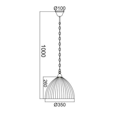 ACA Lighting Prim závěsné svítidlo AD5001M