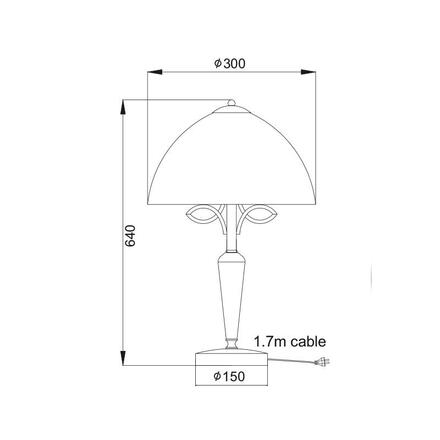 ACA Lighting Elegant stolní svítidlo AD89061T