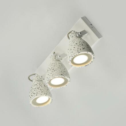 ACA Lighting nástěnné bodové svítidlo 3XGU10 bílá terrazzo 36X15X18CM DINO AR1823W36WT