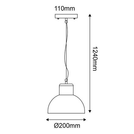 ACA Lighting venkovní závěsné svítidlo BERO písková bílá 1XE27 MAX.10W LED IP44 s opálovým difuzorem BERO1PWH