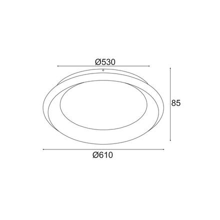 ACA Lighting Decoled LED stropní svítidlo BR71LEDC61WH