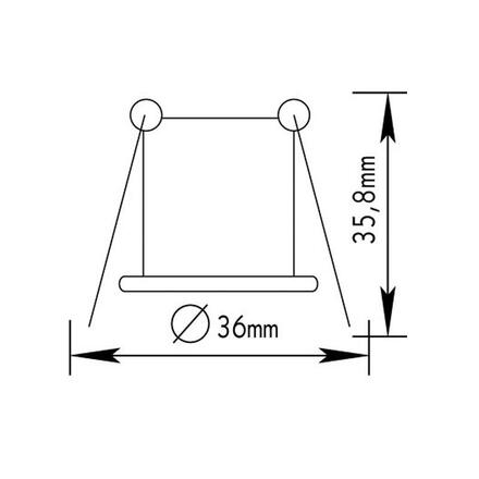 ACA Lighting bodové svítidlo zapuštěné pro G4 mosaz BS3153NGAB