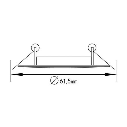 ACA Lighting bodové svítidlo zapuštěné 3161 MR11 nikl BS3161N