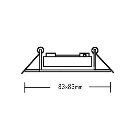 ACA Lighting bodové svítidlo zapuštěné 3261 MR16 šedá BS3261EGMR16