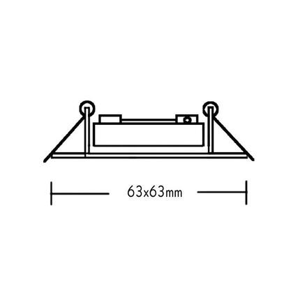 ACA Lighting bodové svítidlo zapuštěné 3262 MR11 zlatá BS3262GMMR11