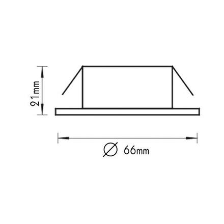 ACA Lighting zapuštěné nábytkové svítidlo 12V G4 matná zlatá BS812GM