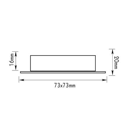 ACA Lighting zapuštěné nábytkové svítidlo 12V G4 se sklem zlatá BS820GM