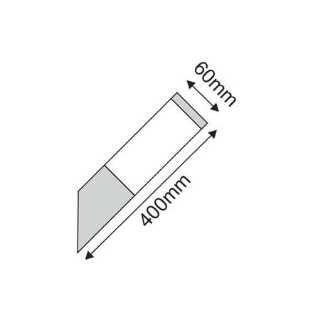 ACA Lighting venkovní nástěnné svítidlo hranaté BT1003BWU