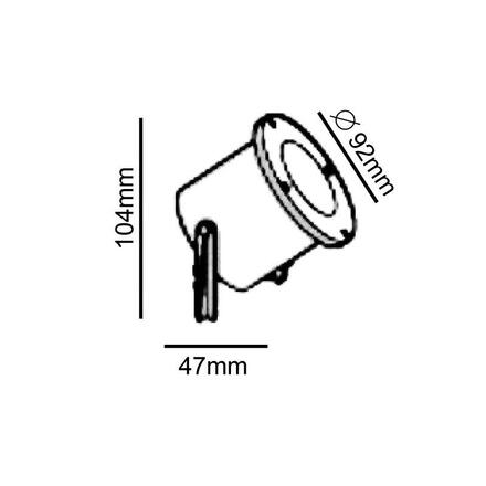 ACA Lighting Garden Spot venkovní bodové svítidlo BT9013A