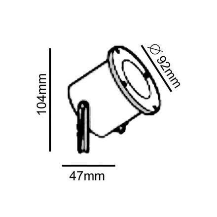 ACA Lighting Garden Spot venkovní bodové svítidlo BT9013BG