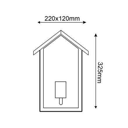 ACA Lighting Garden Wall venkovní nástěnné svítidlo CELIAH1WWH
