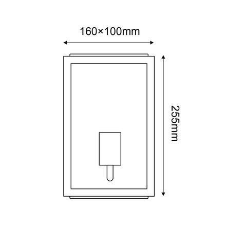 ACA Lighting Garden Wall venkovní nástěnné svítidlo CELIAM1WBK