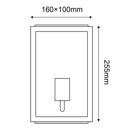 ACA Lighting Garden Wall venkovní nástěnné svítidlo CELIAM1WG