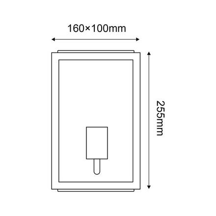 ACA Lighting Garden Wall venkovní nástěnné svítidlo CELIAM1WWH