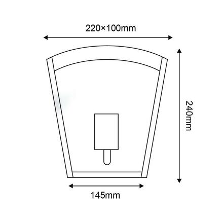ACA Lighting Garden Wall venkovní nástěnné svítidlo CELIAV1WWH