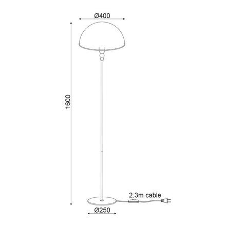 ACA Lighting Decor stojanové svítidlo DCR171181F