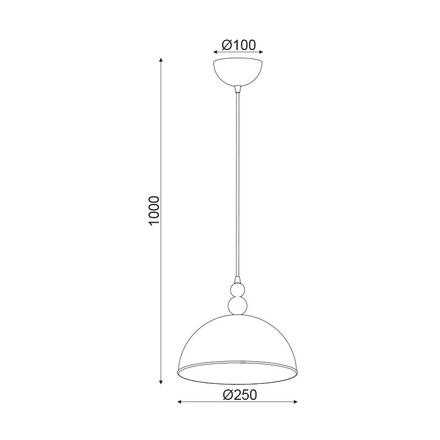 ACA Lighting Decor závěsné svítidlo DCR171181P