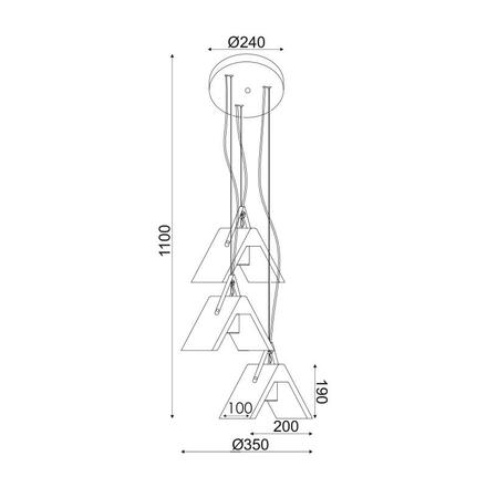 ACA Lighting Decor závěsné svítidlo DCR171193PR