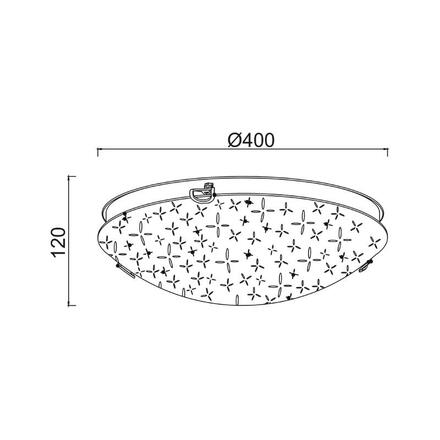 ACA Lighting Wall&Ceiling nástěnné a stropní svítidlo DL0840