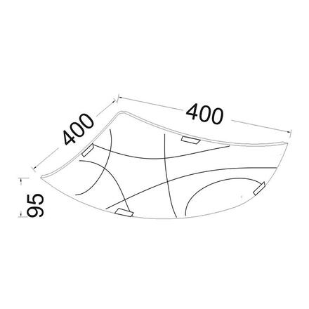 ACA Lighting Wall&Ceiling stropní svítidlo DL187I