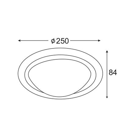 ACA Lighting Wall&Ceiling nástěnné a stropní svítidlo DL250S