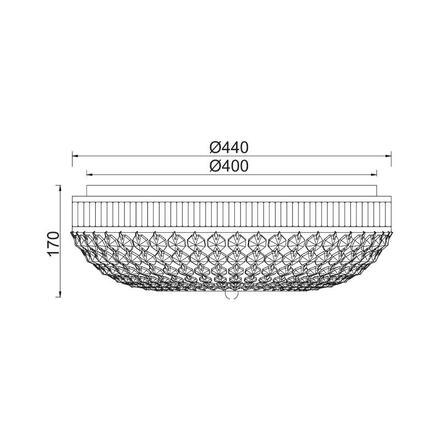 ACA Lighting Crystal stropní svítidlo DLA12255