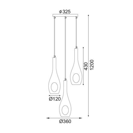 ACA Lighting Style závěsné svítidlo DLA5203A