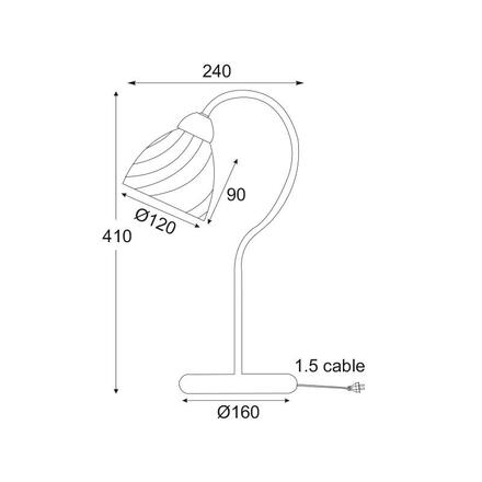 ACA Lighting Prim stolní svítidlo DLX7391T