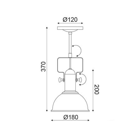 ACA Lighting Spot nástěnné a stropní svítidlo EG167071CB