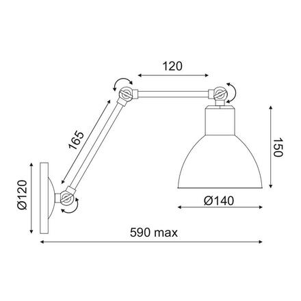 ACA Lighting Spot nástěnné a stropní svítidlo EG168871WR