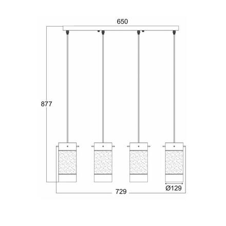 ACA Lighting Style závěsné svítidlo FW50674
