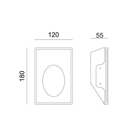 ACA Lighting Gypsum LED zapuštěné sádrové svítidlo G8009LED