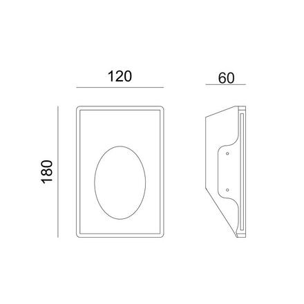 ACA Lighting Gypsum zapuštěné sádrové svítidlo G8009MR