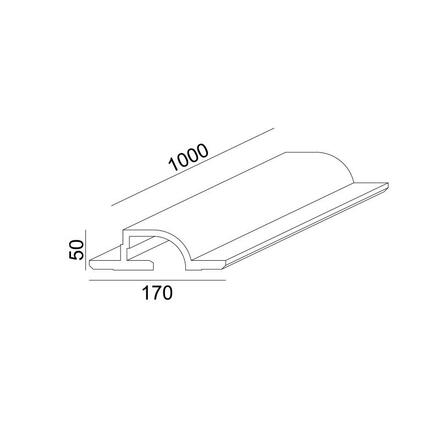 ACA Lighting Gypsum zapuštěné sádrové svítidlo G8018W