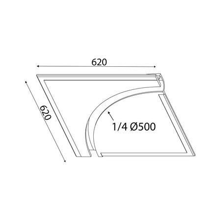 ACA Lighting Gypsum zapuštěné sádrové svítidlo G8019W