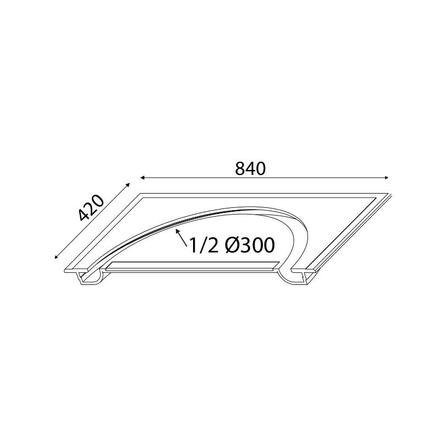 ACA Lighting Gypsum zapuštěné sádrové svítidlo G8020W