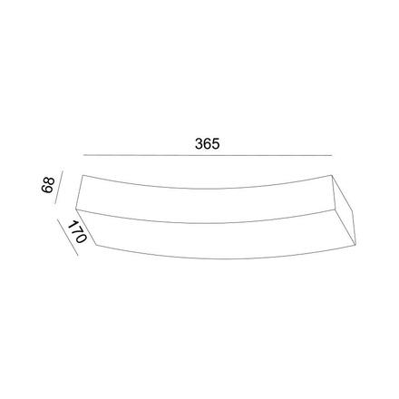 ACA Lighting Gypsum nástěnné sádrové svítidlo G85071W