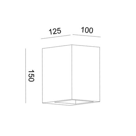 ACA Lighting Gypsum nástěnné sádrové svítidlo G85231W