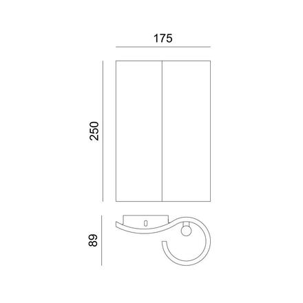 ACA Lighting Gypsum nástěnné sádrové svítidlo G85612W