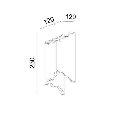 ACA Lighting sádrové nástěnné svítidlo MARI natural 1xG9 G8586W
