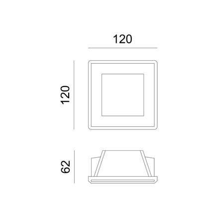 ACA Lighting Gypsum zapuštěné bodové sádrové svítidlo G9001GC