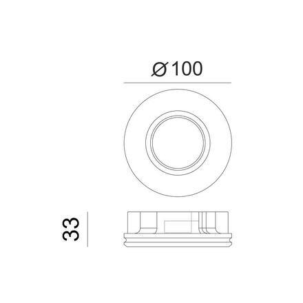 ACA Lighting Gypsum zapuštěné bodové sádrové svítidlo G90051C