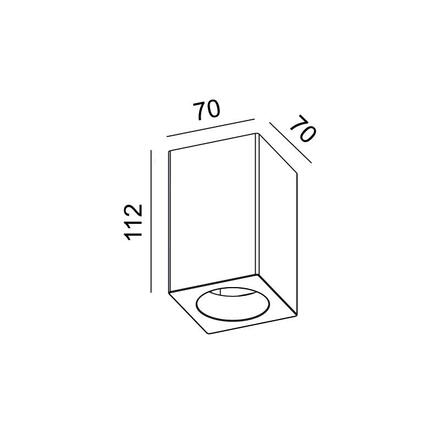 ACA Lighting Gypsum stropní sádrové svítidlo G95181C