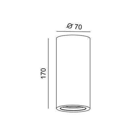 ACA Lighting Gypsum stropní sádrové svítidlo G95231C