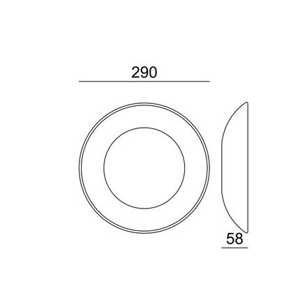 ACA Lighting Gypsum LED sádrové svítidlo G9525LED