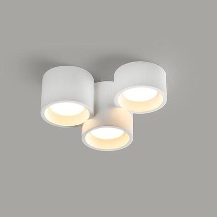 ACA Lighting stropní sádrové svítidlo GENI kulaté bílé 3xGX53 G96013
